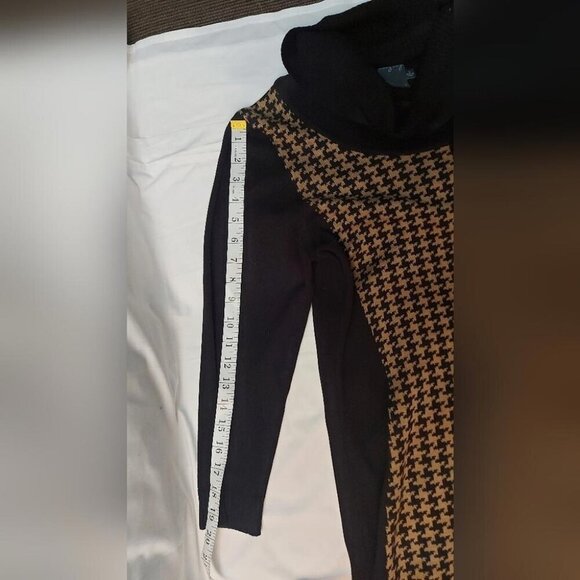 Gabby Skye Sweater Dress Houndstooth Preppy Academia Aesthetic Large - Picture 8 of 10